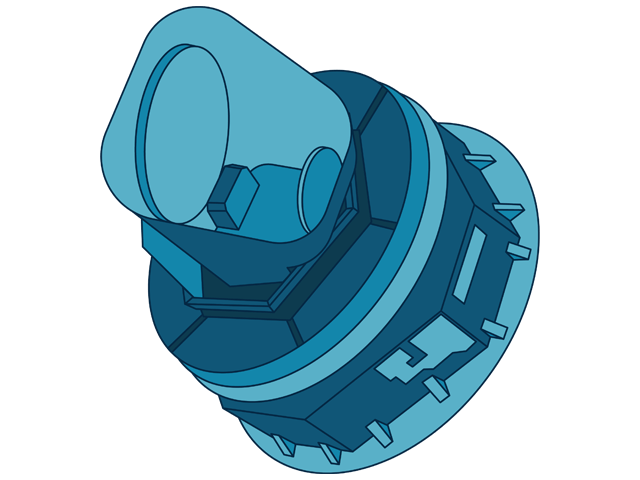 An illustration of ESA's Planck spacecraft.