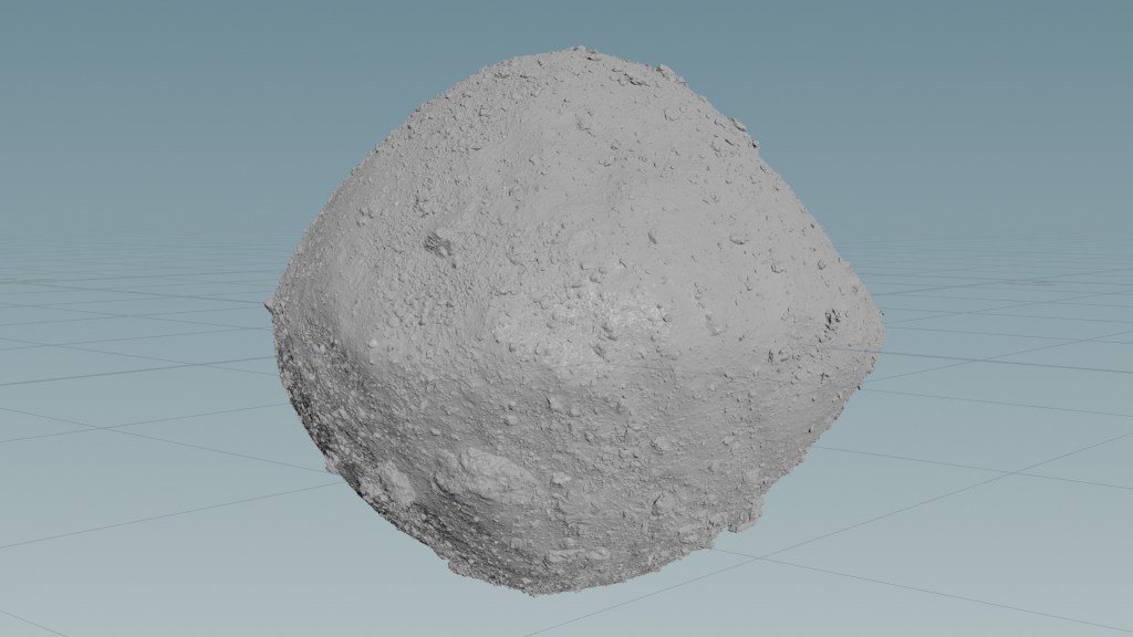 Image if a 3D printout of Bennu