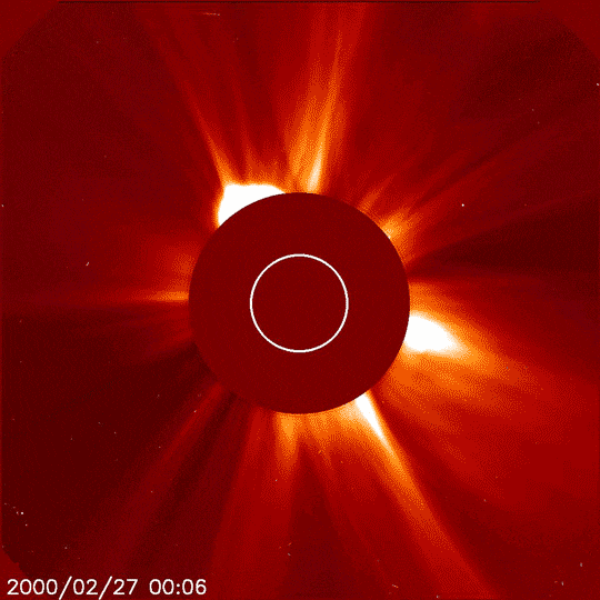 NASA’s Solar and Heliospheric Observatory, or SOHO, constantly observes the outer regions of the Sun’s corona using a coronagraph, which blocks...